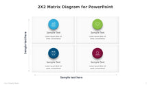 Load image into Gallery viewer, 2X2 Matrix Multicolor Diagram for PowerPoint-01