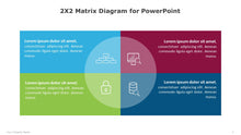 Load image into Gallery viewer, 2X2 Matrix Multicolor Diagram for PowerPoint-03