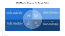 Load image into Gallery viewer, 2X2 Matrix Blue Diagram for PowerPoint-07