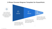 Load image into Gallery viewer, 3 Phase Process Diagram Blue Template for PowerPoint-06