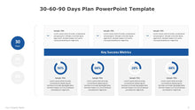Load image into Gallery viewer, 30-60-90 Days Plan Blue PowerPoint Template-08