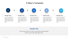 Load image into Gallery viewer, 5 Whys Blue PowerPoint Template-05