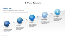 Load image into Gallery viewer, 5 Whys Blue PowerPoint Template-06