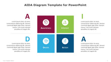 Load image into Gallery viewer, AIDA Diagram Multicolor Template for PowerPoint-04
