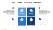 Load image into Gallery viewer, AIDA Diagram Blue Template for PowerPoint-08