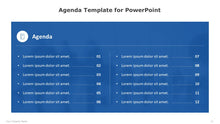 Load image into Gallery viewer, Agenda Blue Template for PowerPoint-010