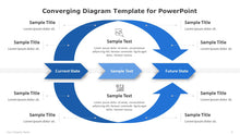 Load image into Gallery viewer, Converging Blue Diagram Template for PowerPoint-05