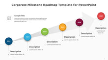 Load image into Gallery viewer, Corporate Milestone Roadmap Multicolor Template for PowerPoint-03