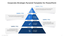 Load image into Gallery viewer, Corporate Strategic Pyramid Blue Template for PowerPoint-06