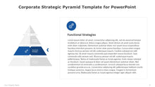 Load image into Gallery viewer, Corporate Strategic Pyramid Blue Template for PowerPoint-08