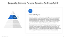 Load image into Gallery viewer, Corporate Strategic Pyramid Blue Template for PowerPoint-09