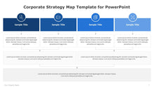 Load image into Gallery viewer, Corporate Strategy Map Blue Template for PowerPoint-06