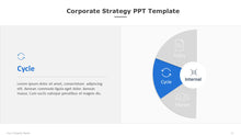 Load image into Gallery viewer, Corporate Strategy Blue PowerPoint Template-10