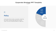Load image into Gallery viewer, Corporate Strategy Blue PowerPoint Template-09