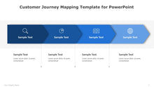 Load image into Gallery viewer, Customer Journey Mapping Blue Template for PowerPoint-04