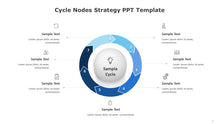 Load image into Gallery viewer, Cycle Nodes Strategy Blue Template for PowerPoint-05