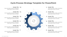 Load image into Gallery viewer, Cycle Process Strategy Blue Template for PowerPoint-06