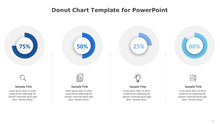 Load image into Gallery viewer, Donut Chart Blue Template for PowerPoint-07