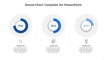 Load image into Gallery viewer, Donut Chart Blue Template for PowerPoint-08