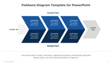Load image into Gallery viewer, Fishbone Blue Diagram Template for PowerPoint-07