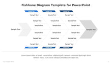 Load image into Gallery viewer, Fishbone Blue Diagram Template for PowerPoint-08
