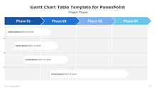 Load image into Gallery viewer, Gantt Chart Table Template for PowerPoint
