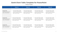 Load image into Gallery viewer, Gantt Chart Table Template for PowerPoint