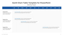 Load image into Gallery viewer, Gantt Chart Table Template for PowerPoint