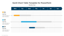 Load image into Gallery viewer, Gantt Chart Table Template for PowerPoint