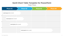 Load image into Gallery viewer, Gantt Chart Table Template for PowerPoint