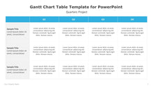 Load image into Gallery viewer, Gantt Chart Table Template for PowerPoint