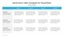 Load image into Gallery viewer, Gantt Chart Table Template for PowerPoint