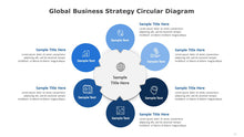 Load image into Gallery viewer, Global Business Strategy Circular Blue Diagram for PowerPoint-10