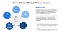 Load image into Gallery viewer, Global Business Strategy Circular Blue Diagram for PowerPoint-11