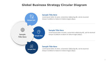 Load image into Gallery viewer, Global Business Strategy Circular Blue Diagram for PowerPoint-16