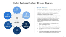 Load image into Gallery viewer, Global Business Strategy Circular Blue Diagram for PowerPoint-09