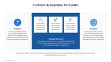 Load image into Gallery viewer, Problem and Solution Blue Template for PowerPoint-04