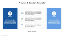 Load image into Gallery viewer, Problem and Solution Blue Template for PowerPoint-05