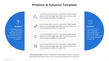 Load image into Gallery viewer, Problem and Solution Blue Template for PowerPoint-06