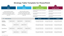 Load image into Gallery viewer, Strategy Table Multicolor Template for PowerPoint-01