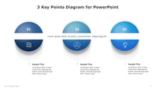 Load image into Gallery viewer, Three Key Points Blue Diagram for PowerPoint-05
