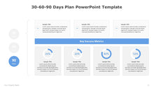 Load image into Gallery viewer, 30-60-90 Days Plan Blue PowerPoint Template-10
