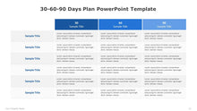 Load image into Gallery viewer, 30-60-90 Days Plan Blue PowerPoint Template-11
