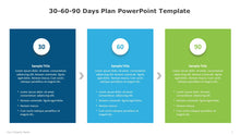 Load image into Gallery viewer, 30-60-90 Days Plan Multicolor PowerPoint Template-01
