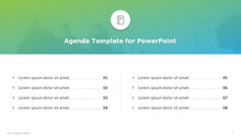 Load image into Gallery viewer, Agenda Multicolor Template for PowerPoint-02
