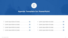 Load image into Gallery viewer, Agenda Blue Template for PowerPoint-07

