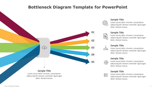 Bottleneck Multicolor Diagram Template for PowerPoint-01