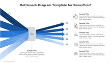 Load image into Gallery viewer, Bottleneck Blue Diagram Template for PowerPoint-04
