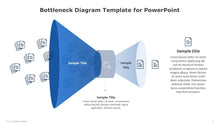 Load image into Gallery viewer, Bottleneck Blue Diagram Template for PowerPoint-06
