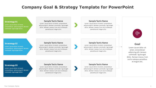 Company Goal and Strategy Multicolor Template for PowerPoint-01
